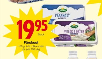 Matöppet Arla färskost erbjuda