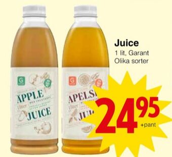 Matöppet Garant juice erbjuda