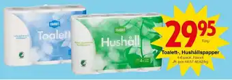 Matöppet Favorit hushållspapper erbjuda