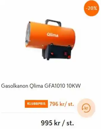 Gasolkanon Qlima GFA1010 10kW