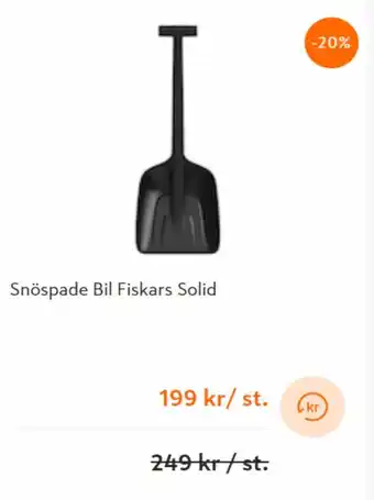 K-rauta Snöspade Bil Fiskars Solid erbjuda