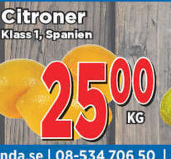Supergrossen Citroner erbjuda