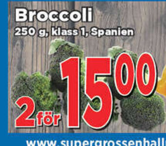 Supergrossen Broccoli erbjuda