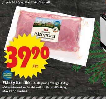 ICA Supermarket Fläskytterfilé erbjuda