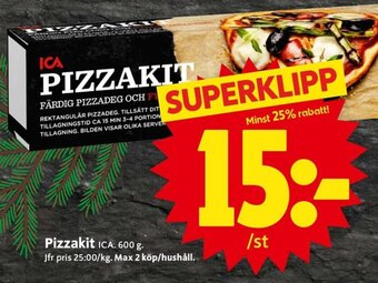 ICA Supermarket Pizzakit erbjuda