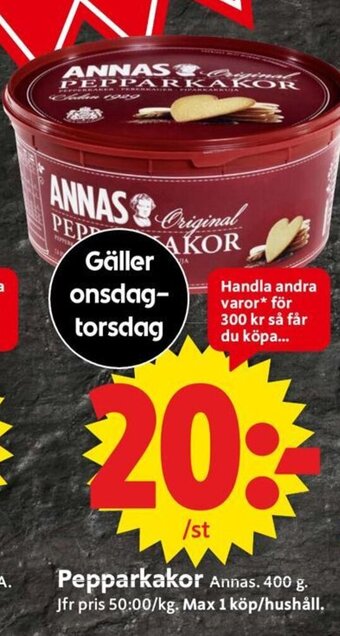 ICA Supermarket Pepparkakor erbjuda