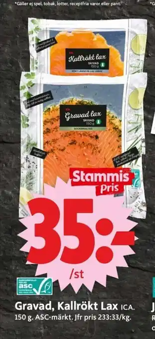 Gravad, Kallrökt Lax