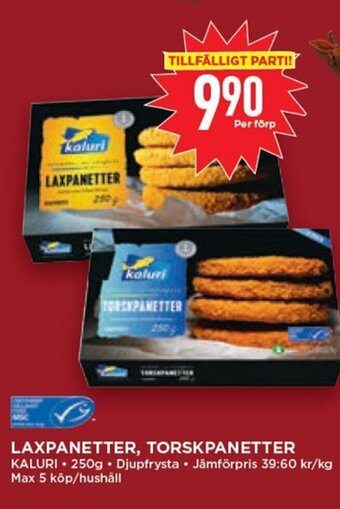 Willys Laxpanetter, Torskpanetter erbjuda