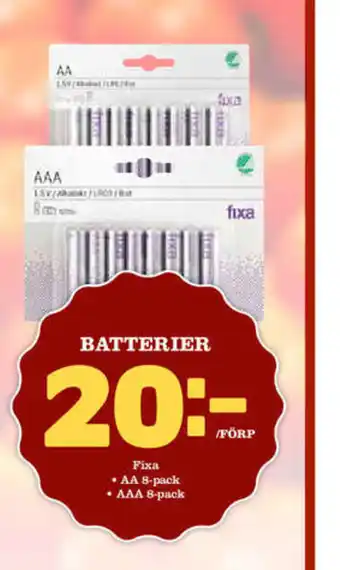 Batterier
