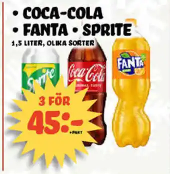 Nelins Coca-Cola, Fanta, Sprite erbjuda