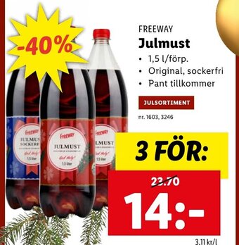 Lidl Julmust erbjuda