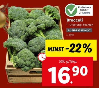 Lidl Broccoli erbjuda