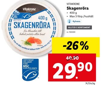 Lidl Skagenröra erbjuda