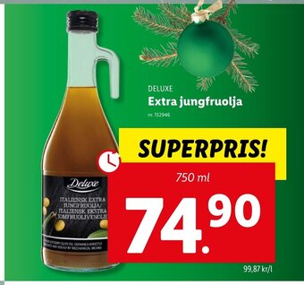 Lidl Deluxe Extra Jungfruolja erbjuda