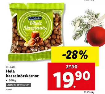 Lidl Belbake Hela Hasselnötskärnor erbjuda
