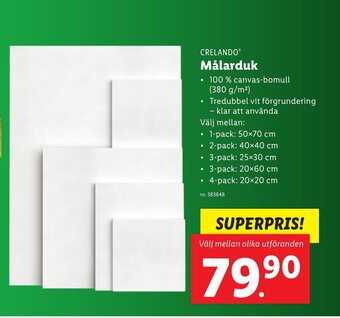Lidl Crelando Målarduk erbjuda