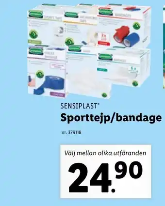Lidl Sensiplast Sporttejp/ bandage erbjuda