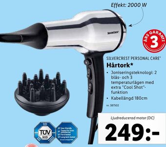 Lidl Hårtork erbjuda