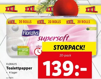 Lidl Floralys Toalettpapper erbjuda