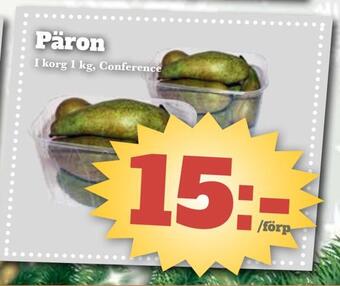 Bonum Matmarknad Päron erbjuda