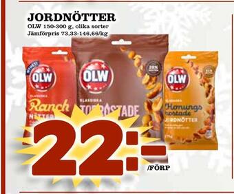 Bonum Matmarknad Jordnötter erbjuda