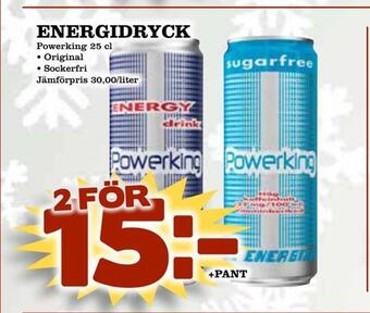 Bonum Matmarknad Energidryck erbjuda