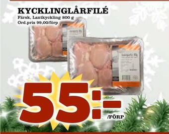Din Mat Kycklinglårfilé erbjuda