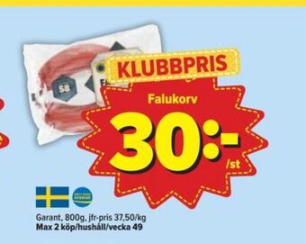 Östenssons Garant falukorv erbjuda