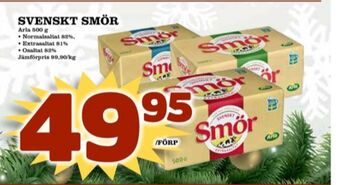 Matdax Svenskt smör erbjuda