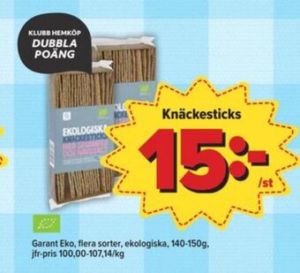 Östenssons Garant knäckebröd erbjuda