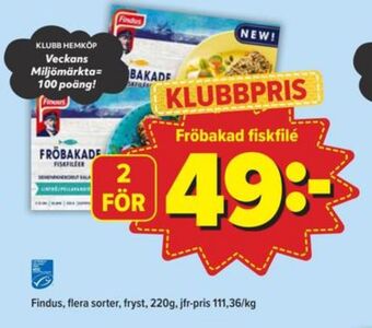 Findus fiskfiléer panerad