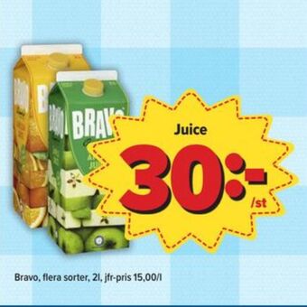 Östenssons Bravo juice erbjuda