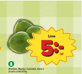 Östenssons Bravo lime erbjuda