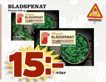 Matdax Findus grönsaker erbjuda