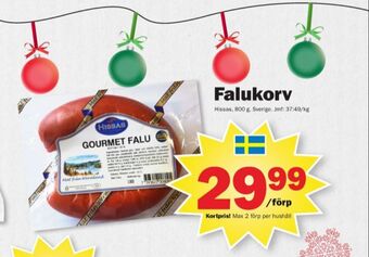 Pekås Hissas falukorv erbjuda