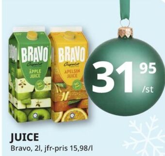 Tempo Bravo juice erbjuda