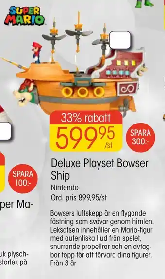 EKO Deluxe playset bowser ship erbjuda