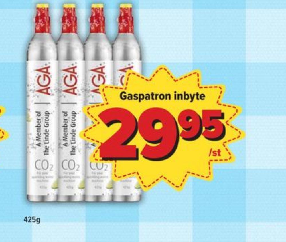 Aga kolsyrepatron erbjudande hos Östenssons