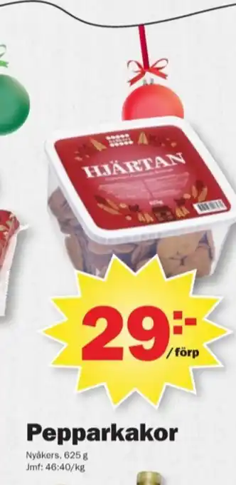 Pekås Nyåkers pepparkakor erbjuda