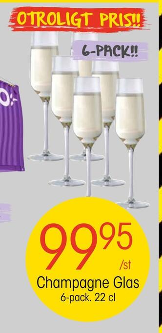 EKO Champagne glas erbjuda