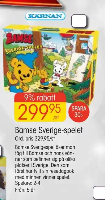 EKO Bamse sverige-spelet erbjuda