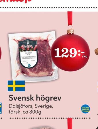 Hemköp Svensk högrev erbjuda