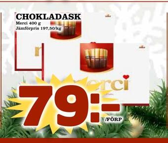 Matdax Chokladask erbjuda