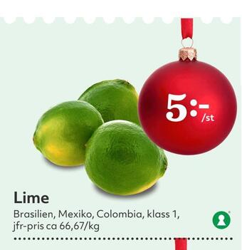 Hemköp Lime erbjuda