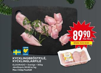 Willys Kycklingbröstfilé, kycklinglårfilé erbjuda