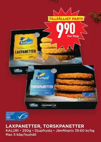 Willys Hemma Laxpanetter, torskpanetter erbjuda