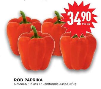 Willys Hemma Röd paprika erbjuda