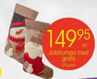 Julstrumpa med godis