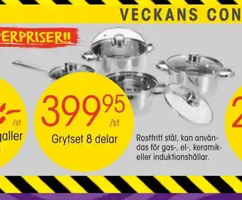 EKO Grytset 8 delar erbjuda