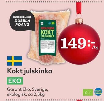 Hemköp Kokt julskinka erbjuda